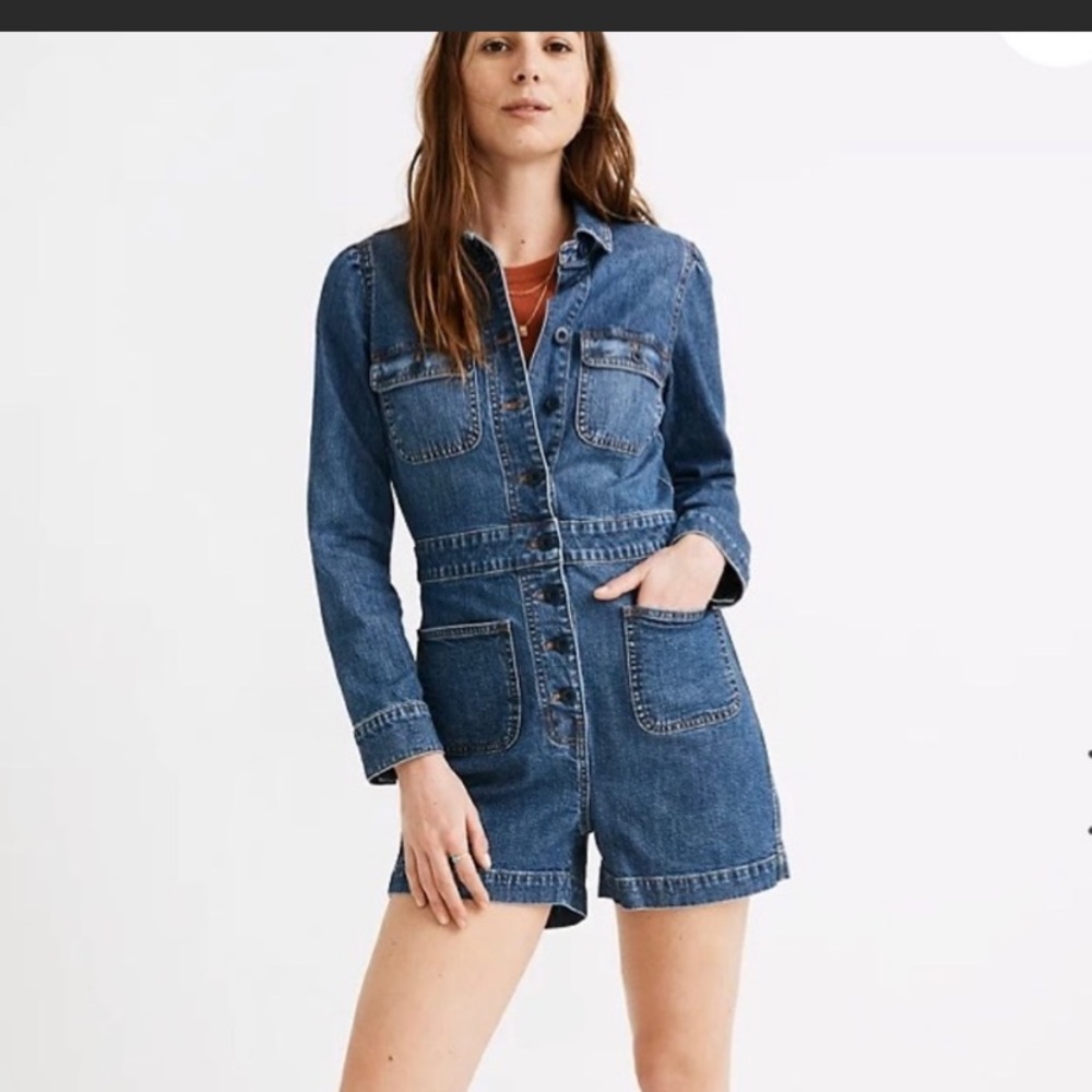 Madewell denim romper